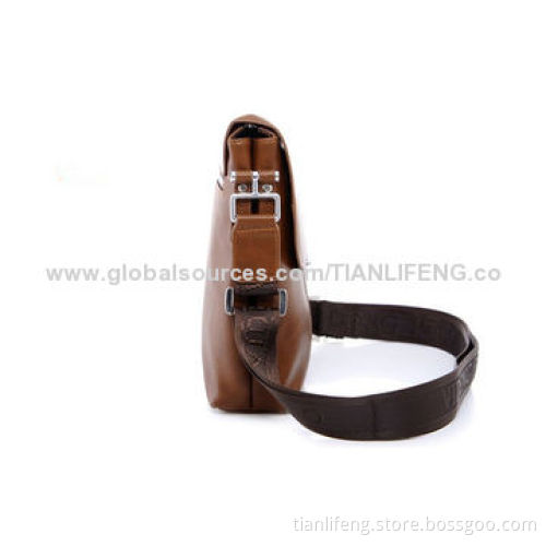 Leather messenger bag for business men